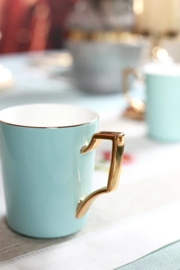 Oasis Haven Set of 2 Coffee Mugs (Luxe Edition, 24K Gold, In glaze) - Image 3
